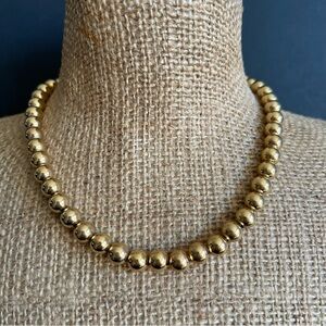 Vintage Monet gold tone Beaded Necklace.